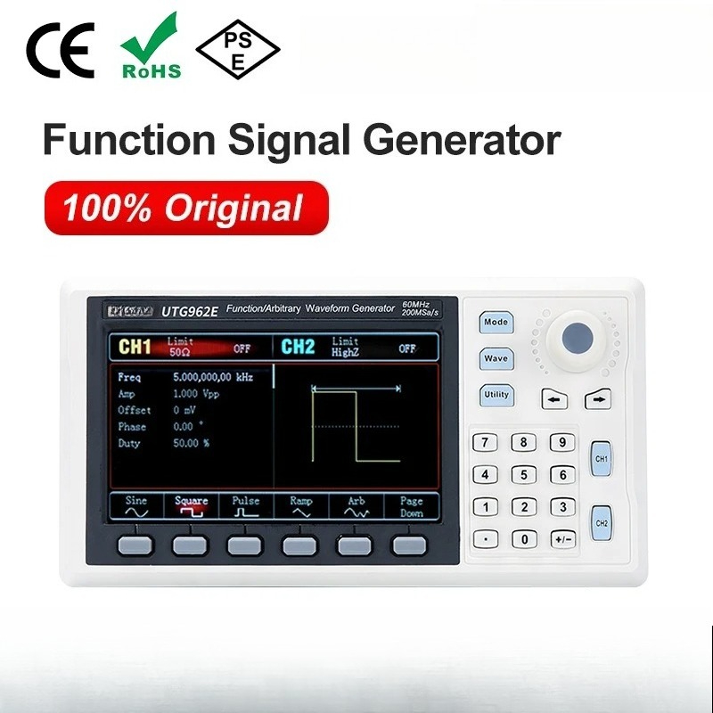 Generador de Señales Funcional - Dual Channel Arbitrary Waveform Function Generator 60Mhz reseña y precio
