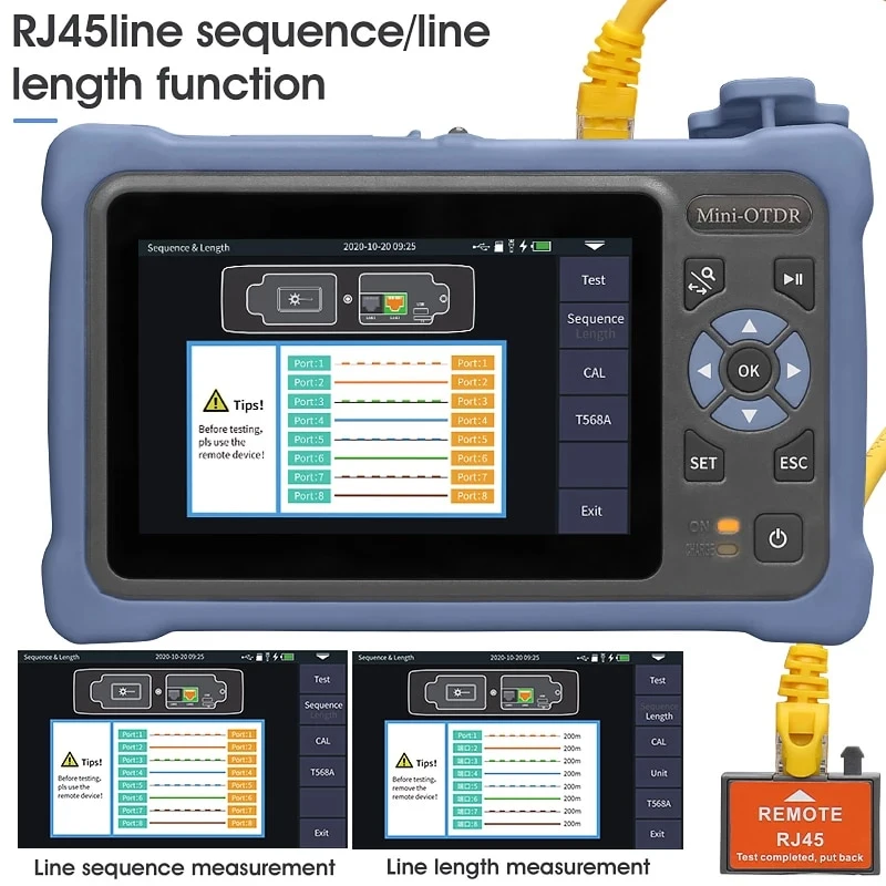 Novker NK4000D Mini OTDR 12 en - Optical Time Domain Reflectometer Otdr 1310 1550Nm reseña y precio